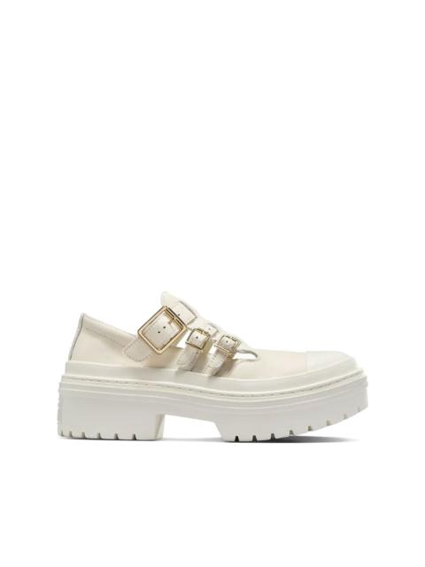 buckle-fastening brogues