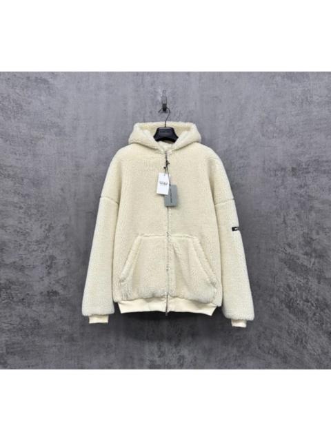 BALENCIAGA Balenciaga Teddy Bear Heavyweight Jacket with Logo Sleeve