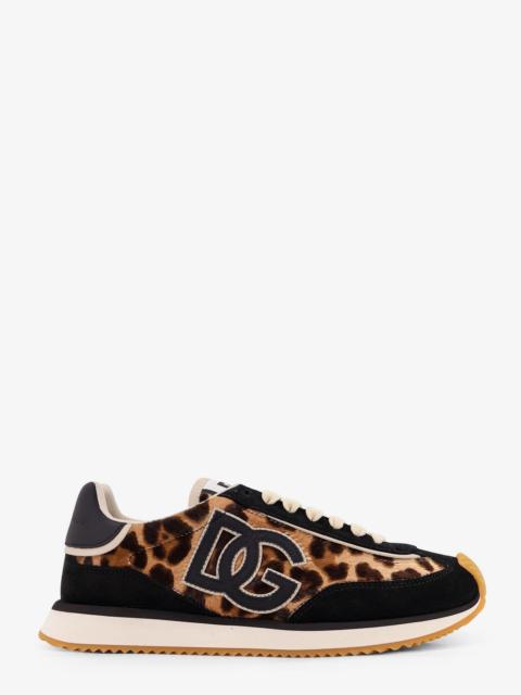 Dolce & Gabbana Dolce & Gabbana Suede Sneakers With Animal Print