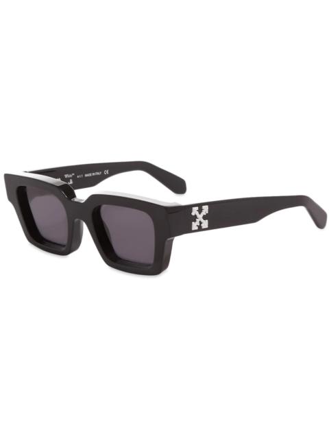 Off-White OFF-WHITE Virgil Square Frame Sunglasses Black White Grey (FW21) (OERI008Y21PLA0011007 / OERI008C99P