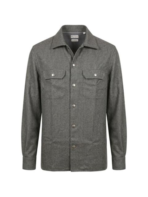 Brunello Cucinelli Brunello Cucinelli Men Wool Shirt