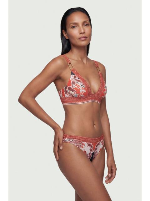 KAREN MILLEN Scarf Mirrored Print Bikini Bottoms