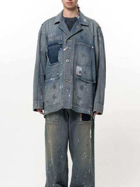 Maison MIHARAYASUHIRO Stripe Denim Chore Jacket