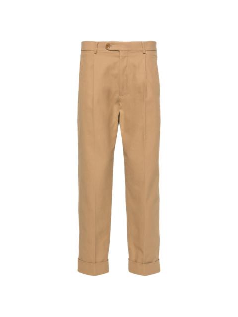 GUCCI GG tapered cotton trousers
