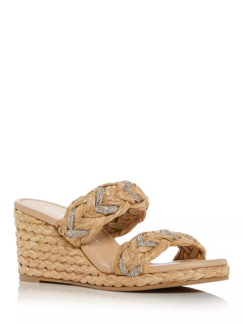 Stuart Weitzman Women's Lana Espadrille Wedge Sandals