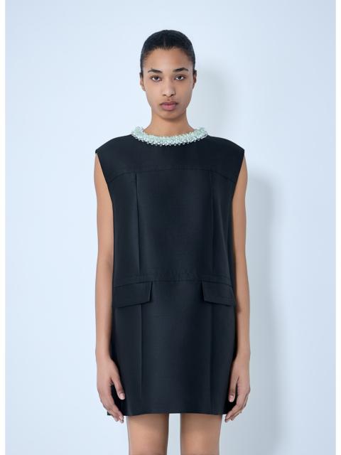 Prada Prada Women Embellished Neckline Sleeveless Dress