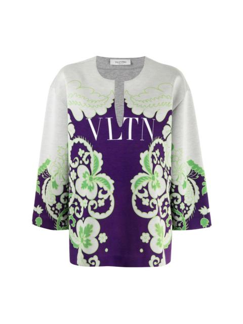 Valentino Valentino Garavani Vltn Floral-Print Sweatshirt