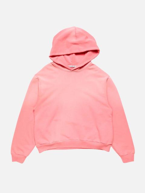 Acne Studios Tango Pink Fleece Logo Hoodie