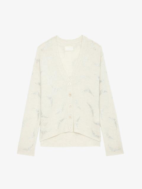 Zadig & Voltaire Mirka Diamanté Wings Cashmere Cardigan
