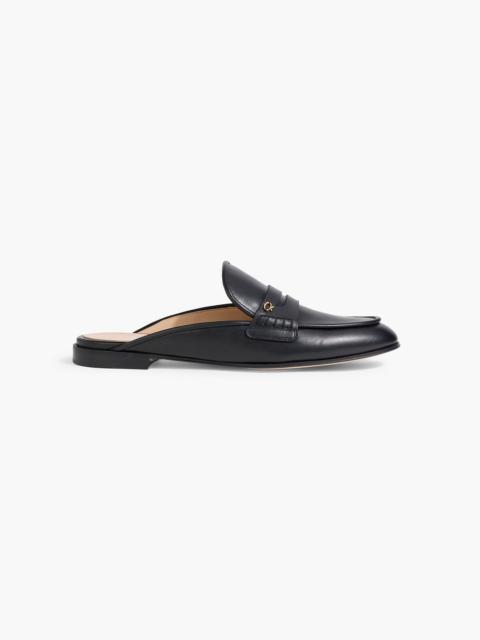 Gianvito Rossi Florio leather slippers