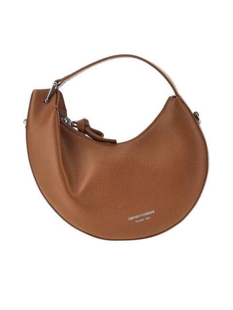 EMPORIO ARMANI Emporio Armani Leather Mini Hobo Bag Brown