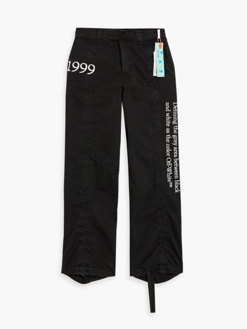 Off-White Printed cotton-ripstop cargo pants