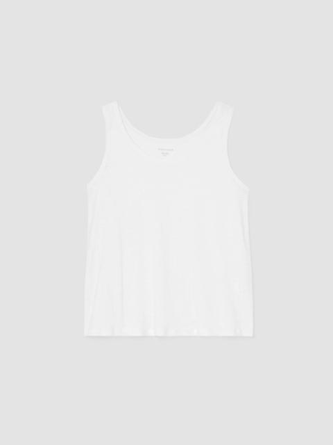 EILEEN FISHER Organic Linen Jersey Scoop Neck Tank
