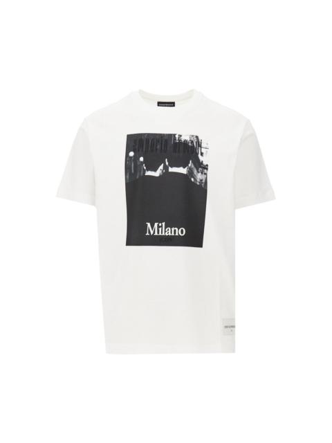 EMPORIO ARMANI ICON PHOTOGRAPHIC PRINT T-SHIRT