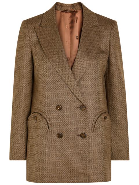 BLAZÉ MILANO Blaze Milano Everyday Jacquard Silk and Wool-blend Blazer