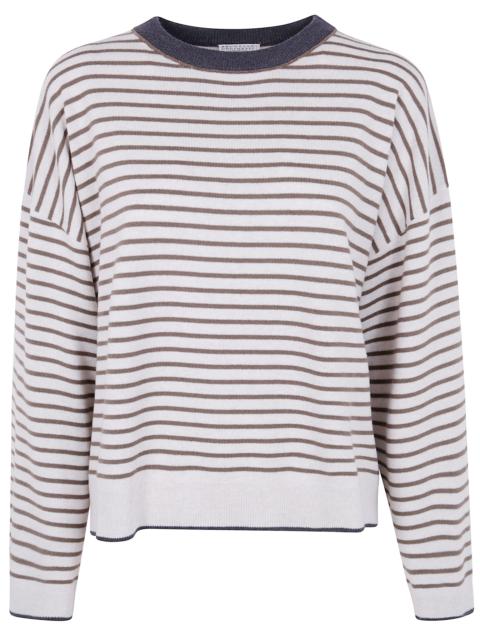 Brunello Cucinelli Boatneck Stripes Sweater