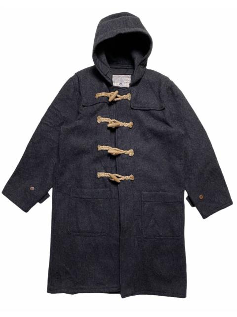 Other Designers Vintage - Avirex Flight Garment Grey Wool Hooded Long Duffel Coat