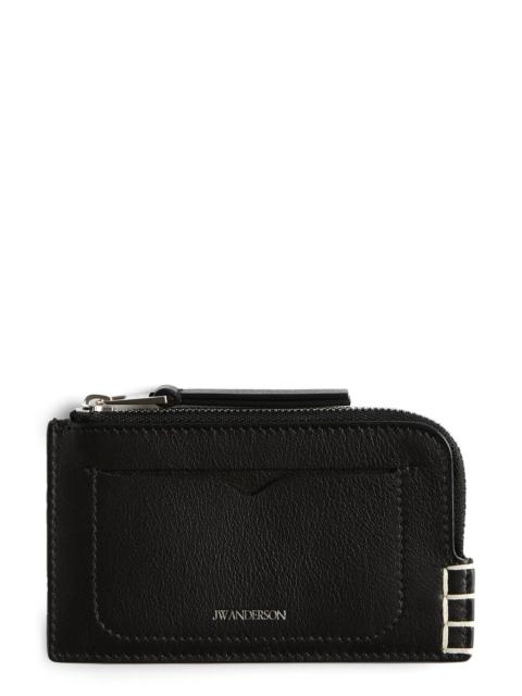 JW Anderson JW Anderson Loafer Leather Zip Wallet in Black at Nordstrom