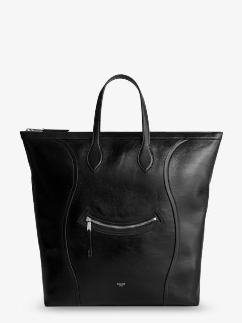 CELINE Celine Cabas Leather Crossbody Bag Black
