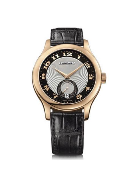 Chopard Chopard L.U.C. Classic Mark III Black and Silver Guilloche Dial Automatic Rose Gold Men's Watch 1619