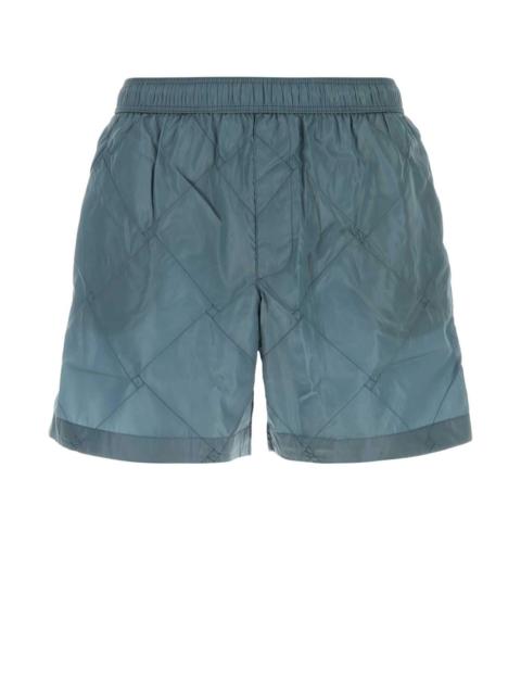 Bottega Veneta Bottega Veneta Men Air Force Blue Nylon Swimming Shorts