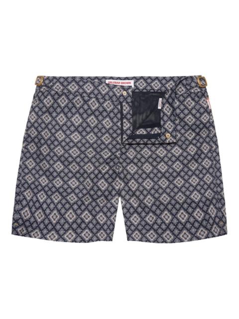 ORLEBAR BROWN Bulldog geometric-patterned swim shorts