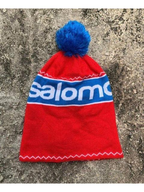 SALOMON SALOMON SKI WINTER Spellout Embroidery Logo Beanie Hat Hike