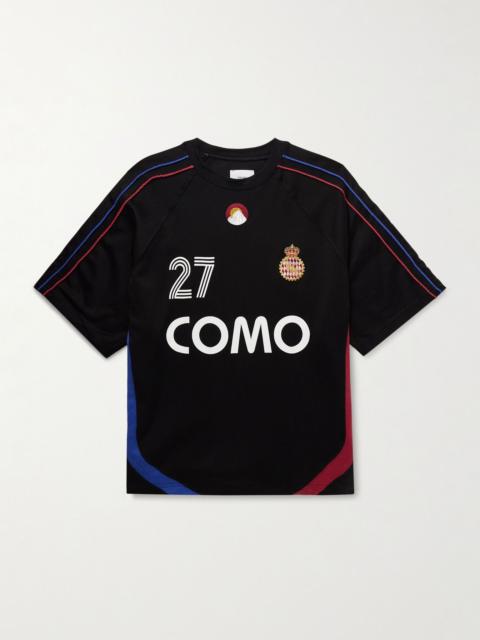 Rhude Como 1907 Embroidered Printed Cotton-Blend Jersey T-Shirt