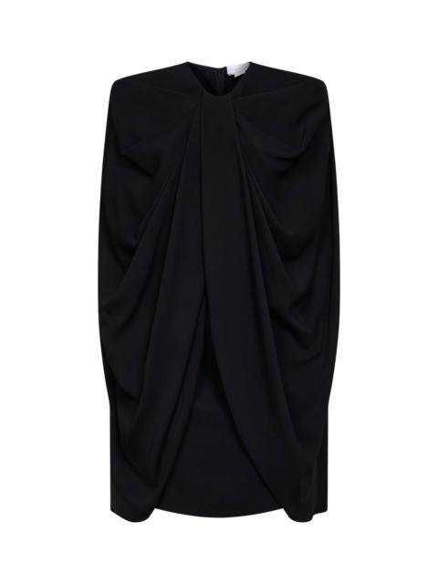 Stella McCartney Stella Mccartney Women Black Stretch Viscose Cape Mini Dress