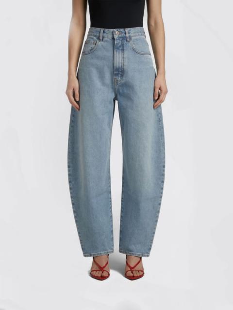 Alaïa AlaiA Women Baggy Cotton Denim Jeans Alaia