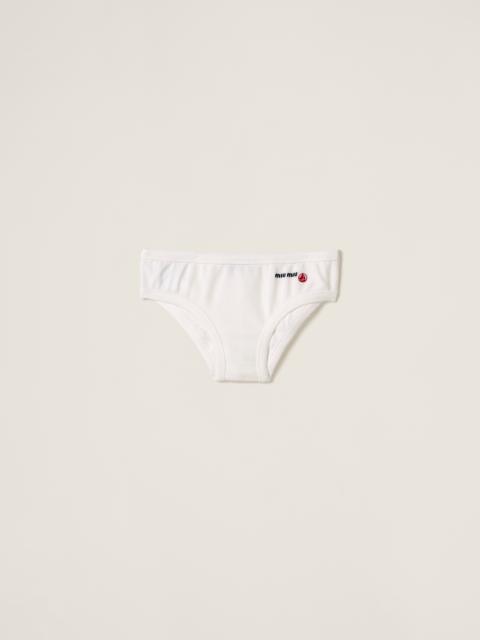 Miu Miu Petit Bateau X Miu Miu stretch jersey briefs