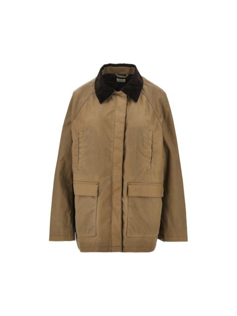 TOTEME Toteme Waxed Cotton Country Jacket Khaki