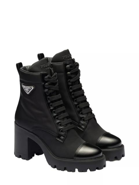 Prada Women's Re-Nylon and Leather Booties