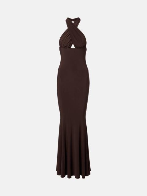 NORMA KAMALI Halterneck gown