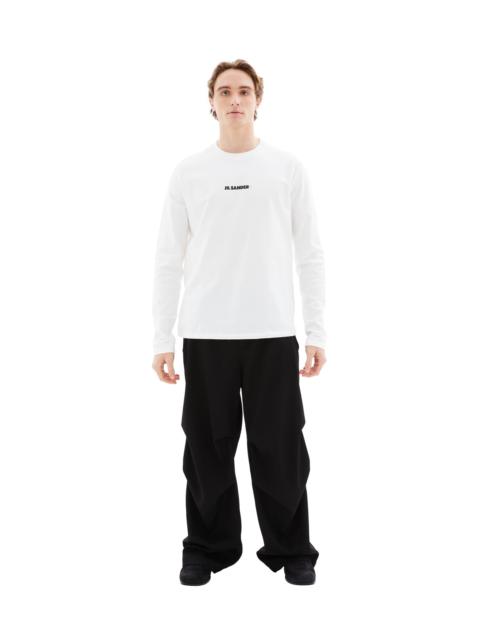 Jil Sander CREW NECK LONG SLEEVED T-SHIRT (MILKY)