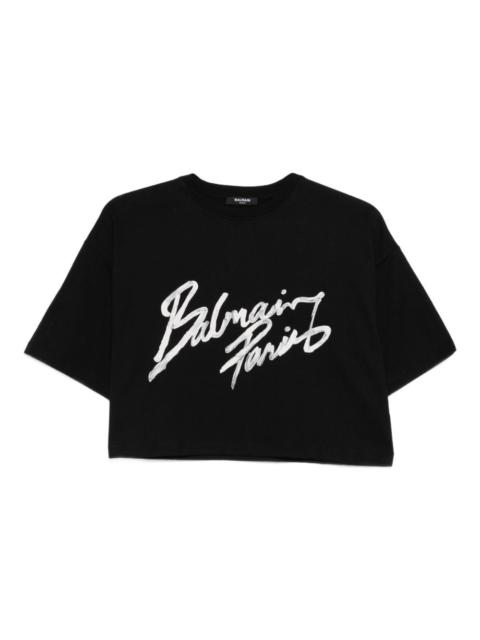 Balmain Balmain Women Logo Cotton T-Shirt