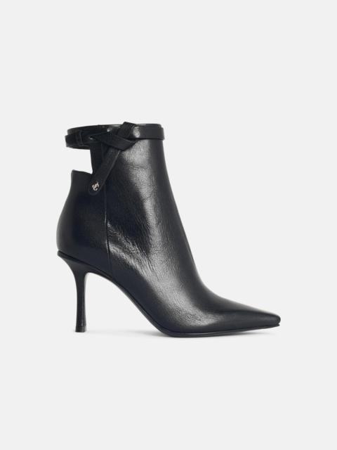 JIMMY CHOO 'CAMIE' BLACK LEATHER ANKLE BOOTS