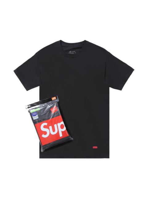 Supreme Supreme x Hanes Tagless Tees (3 Pack) 'Black'