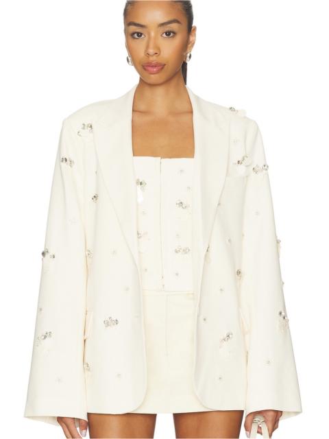 GUIZIO Embellished Oversized Blazer