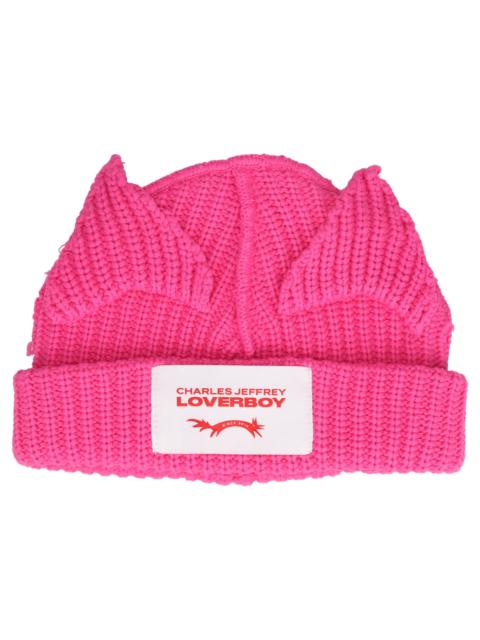 CHARLES JEFFREY LOVERBOY CHUNKY EARS BEANIE (PINK)