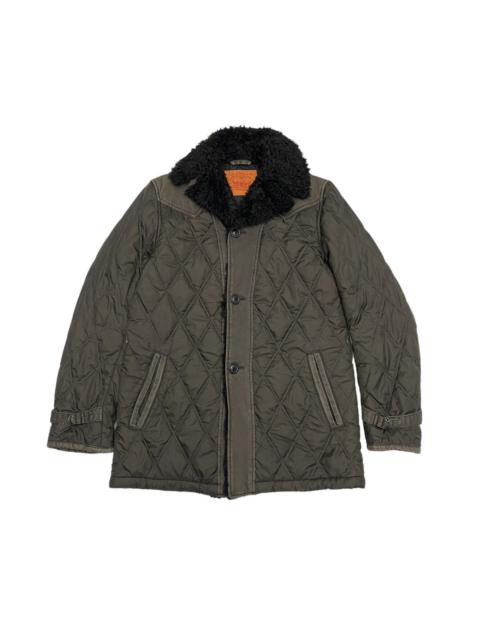 LEVIS STRAUSS CO QUILTED PUFFER SHERPA COLLAR COAT