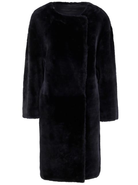 TOTEME Collarless Shearling Coat