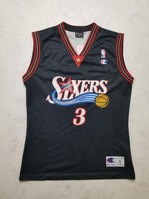 Champion Vintage Allen Iverson Philadelphia 76ers Black Jersey