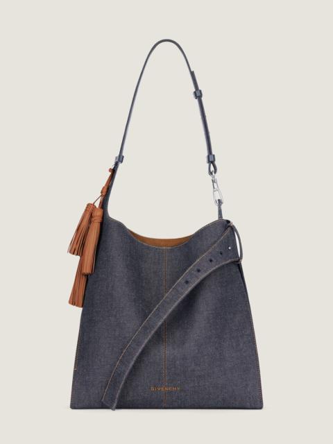 Givenchy MEDIUM BELTED HOBO BAG IN DENIM