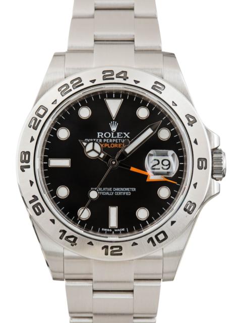 ROLEX Men's Rolex Explorer II 216570 Black Dial