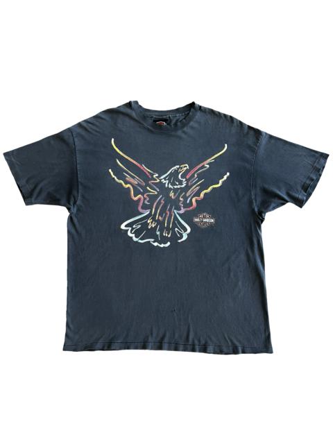 Final Blow - Vintage 90s Harley Eagle Washington T-Shirt SZ XL