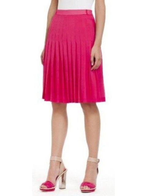 Other Designers Pleated Chiffon Skirt