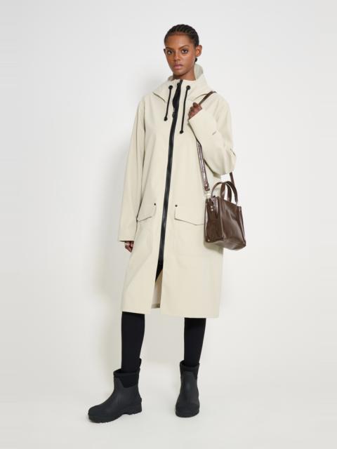 Stutterheim Stockholm Long Patch Raincoat Pelican