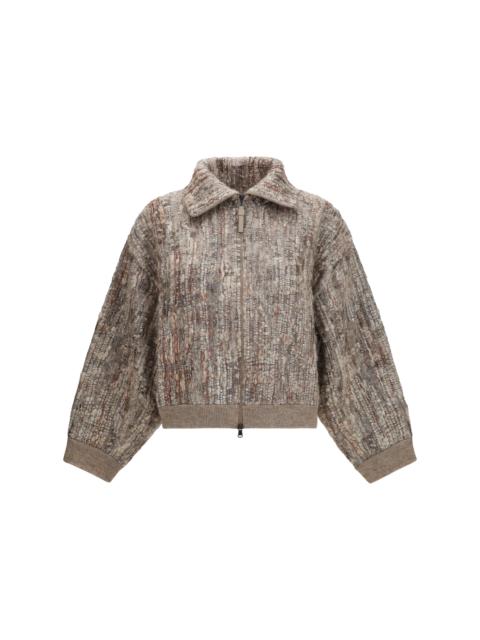 Brunello Cucinelli Brunello Cucinelli Women Perforated Zip Cardigan