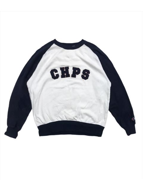 Other Designers Vintage - Vintage Champion Spell Out CHPS Multi Colour Rare Sweatshirt